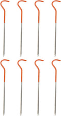 Tent Pegs Alloy High Strength Camping Hiking Tent Stakes Anchors for Outdoor Enthusiasts 130mm 150mm Orange Coating 10 Pack