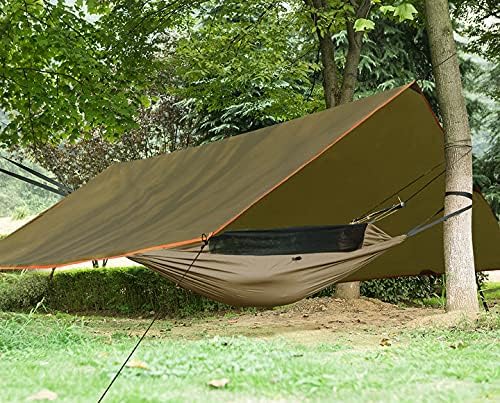 Free Soldier Waterproof Portable Tarp Multifunctional Outdoor Camping Traveling Awning Backpacking Tarp shelter Rain Tarp