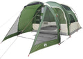 vidaXL Camping Tent Tunnel 4-Person Green Waterproof Tent Camping shelter Garden shelter Garden Tent Outdoor shelter Waterproof Tent