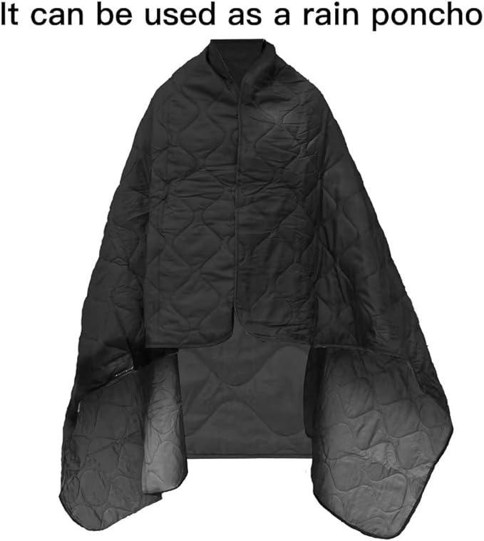LOOGU Camo Blanket Waterproof Insulation Poncho Liner for Outdoor Camping Hiking Hunting Survival Backpacking Picnicking