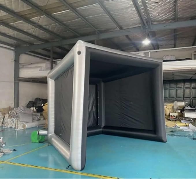 15x13x13ft Inflatable Golf Tent Oxford Simulator Tent with Blower As Picture Show