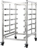 Quick Rack for Baking PansHeavy-Duty 6-Layer Kitchen Bread Pan Rack with Wheels - Quick and Easy Baking Solution for Bakeries Restaurants and Catering (77x45.5x60cm)