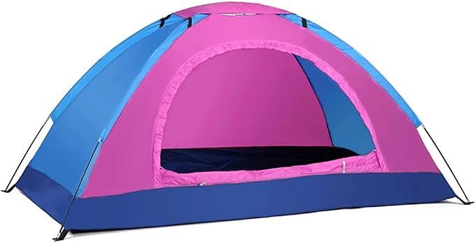 1-2 Person Ultralight Single-Layer Camping Tent – Anti-UV Portable Tent for Hiking Backpacking &amp Fishing Trips