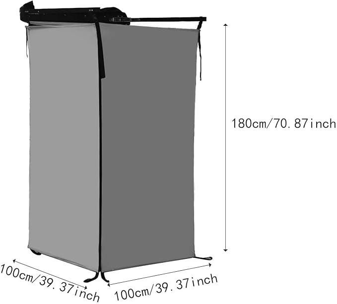Vehicle Side Shower Tent Privacy Shelter Bathroom Overland Toilet Stall Changing Dressing Room for Tailgate Restroom Travel