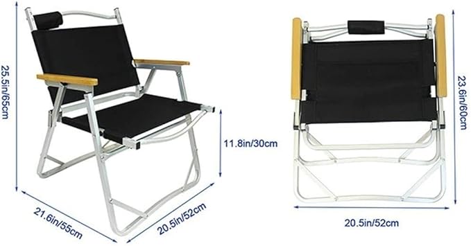 New Beach Chair Aluminum Alloy Low Chair Outdoor Leisure Camping Chair Folding Fishing Chair Portable Camping Chair Portable Chair for Camping Expedition Ergonomic Camping Chair