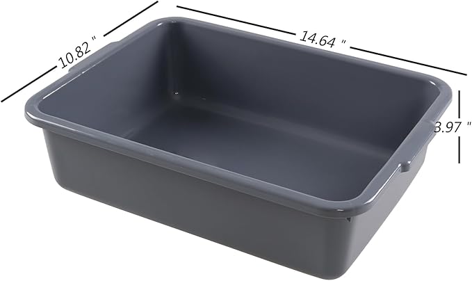 8 L Plastic Bus Tubs Restaurant Commercial Bus Tubs Box 5 Packs