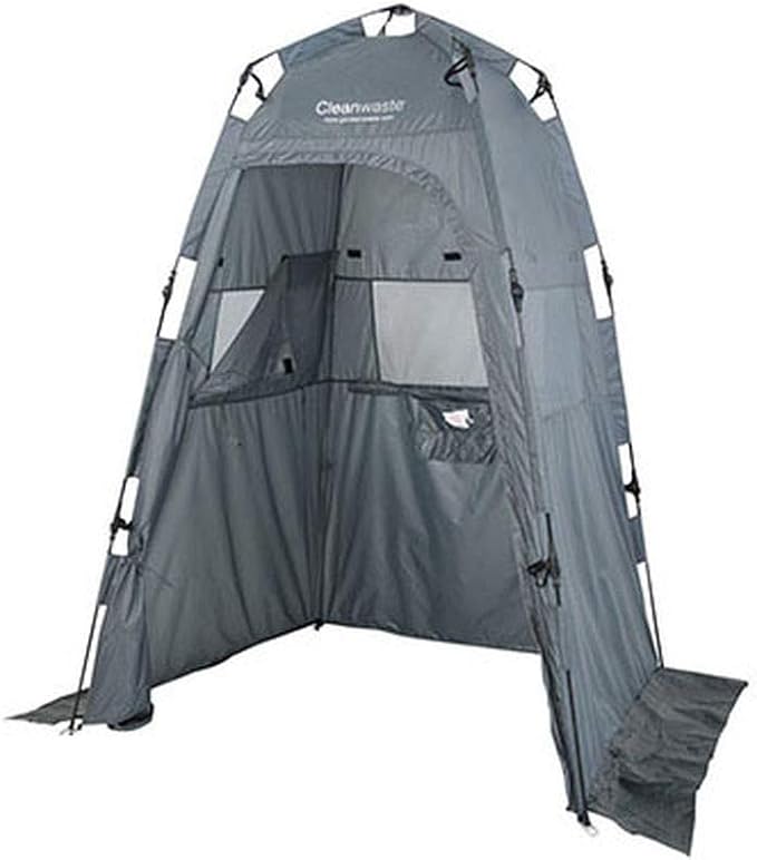 Spacious Portable Privacy Tent for Outdoor Showers Changing Room &amp Compatible for Cleanwaste Camping Toilet - Surfing Beach Hiking Ice Fishing &amp More - 6½ Ft. Tall with 4' x 4' of FloorSpa