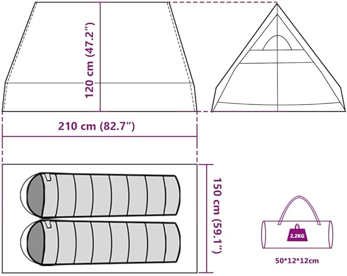vidaXL Camping Tent Camping Tents