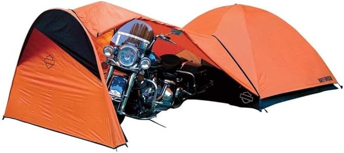Harley-Davidson Dome Tent w/Vestibule Motorcycle Storage Orange HDL-10010A