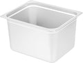 Restaurantware-Kitchen Tek 1/2 Half Size Steam Table Pans 6 Anti-Jam Steam Pans - Lids Sold Separately 8” Deep 24 Gauge Stainless Steel Hotel Pan Freezable for Catering Events and Parties