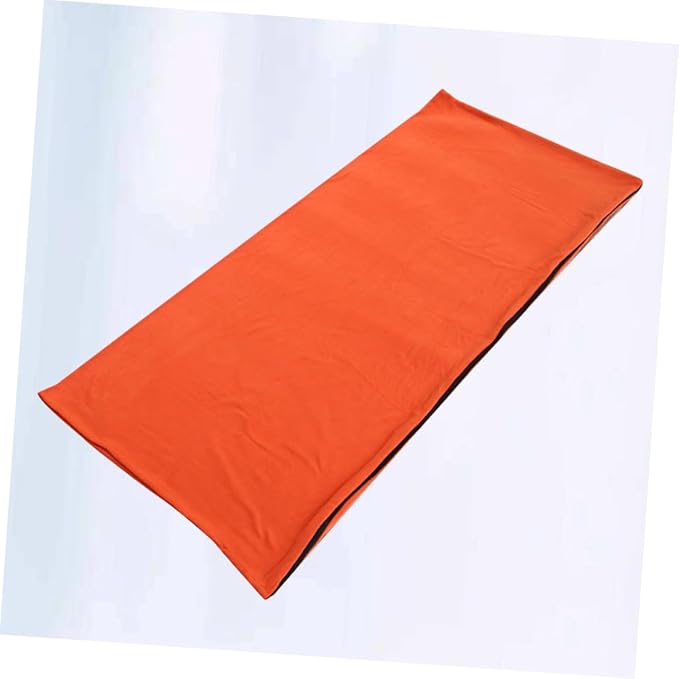 PRETYZOOM Portable Fleece for Adults with Adjustable Zipper Breathable Design Multifunctional Linkable Envelope Style for Camping Hiking Outdoor Travel with Compact Storage Bag Orange