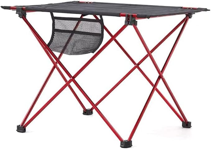 Portable Folding Table Camping Outdoor Furniture Computer Bed Table Light Folding Table (D 72cm*55cm*52.5cm)