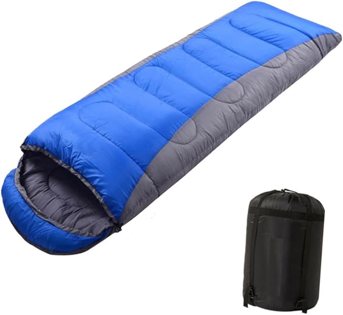 TOYANDONA Thickened Camping Sleeping Bag for Adults Winter Bag Drawstring Hood Lightweight for Hiking Backpacking Camping Gear