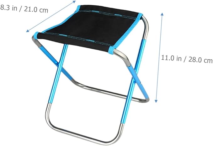 BESPORTBLE Convenient Portable Folding Stool Lightweight and Compact Camping Chair for Outdoor Activities Fishing Beach and BBQ Folding Seat for Easy Storage and Transport