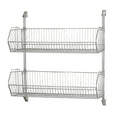 Quantum CAN-34-2036BC-PWB Cantilever Baskets Post Wall Mount 36W x 20D x 34H Carbon Steel Chrome NSF