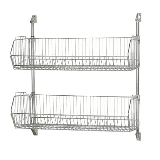 Quantum CAN-34-2036BC-PWB Cantilever Baskets Post Wall Mount 36W x 20D x 34H Carbon Steel Chrome NSF