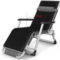 Sun Lounger Patio Folding Beach G Camping Fishing Recliner Chair Adjustable Detachable Headrest Pool/Outdoor Recliner Supporting 400 kgB