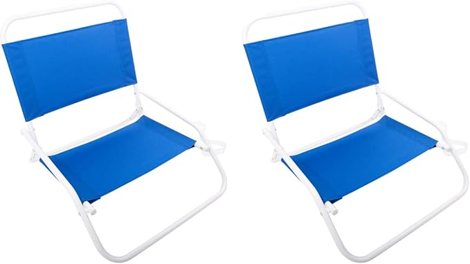 Cascade Mountain Tech Low Profile Beach Chair One Size Blue