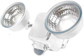 Limitless Innovations Lumenology Dual Security Motion Sensor Spotlights with Adjustable Heads and Sensitivity - Ultra-Bright 1000 Lumen LED Flood Light - Waterproof/Outdoor (White)