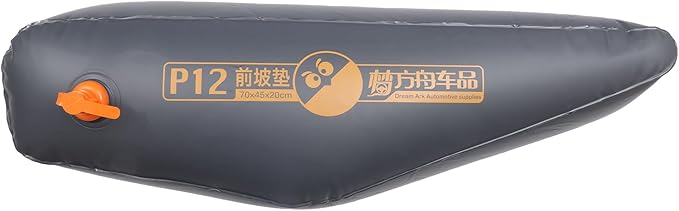 Car Front Seat Inflatable Mat Comfortable Car Inflatable Mattress Sleeping Mat for Napping Travel Deep Gray