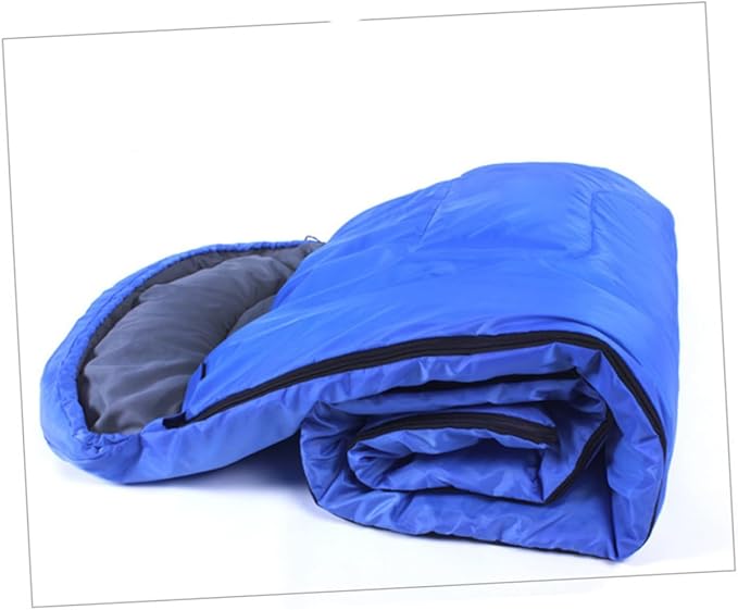 GANAZONO Compression Stuff Sack with Hood for Camping and Hiking Lightweight Outdoor Envelope for Cold Weather Spring to Autumn Use Blue
