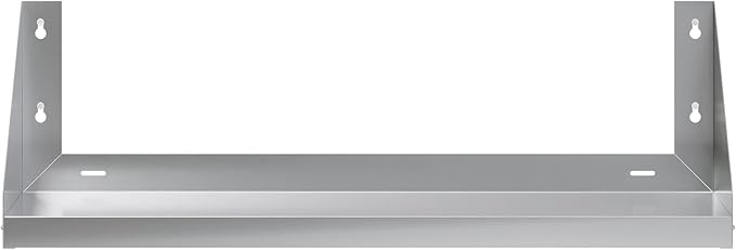 AmGood Stainless Steel Wall Shelf with Side Guards (36 Long x 12 Deep)