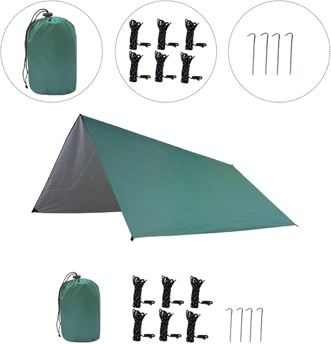 1Set Durable Outdoor Travel Tent Lightweight Canopy Tent for Camping Hiking and Backpacking for People Easy to Carry and Store for Camping