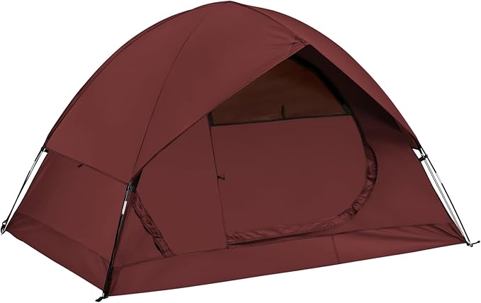 Spacious Waterproof 2/4 Person 4-Season Tent with Big Rain Fly – Versatile Outdoor Camping Tent for Hiking Backpacking and Festivals – Easy Setup &amp Durable Design