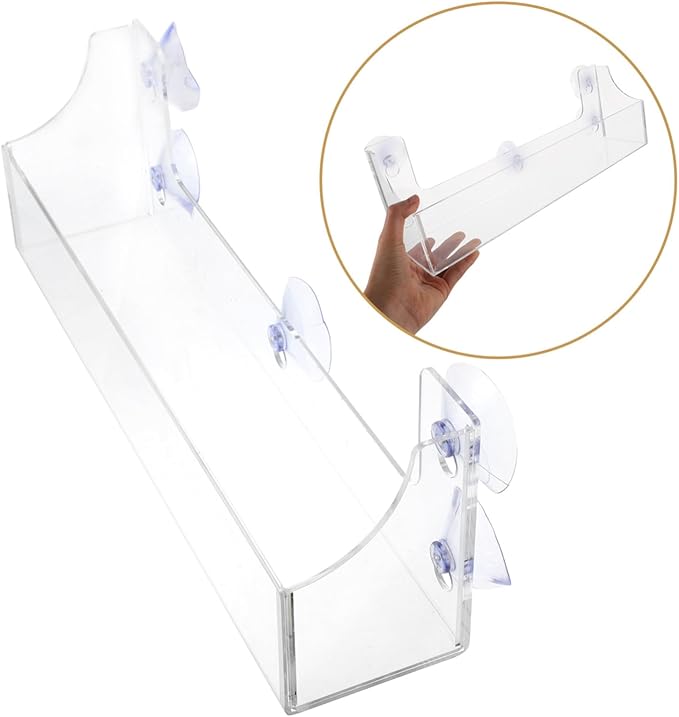GLEAVI Acrylic Suction Cup Holder Beer Cooler Beverage Fridge Suction Cup Hook for Convenience Stores Refrigerator Door