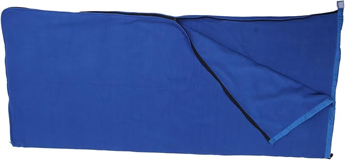 Sleeping Bag Liner Super Thick Fleece Soft Sleeping Bag Liner Blanket for Camping Travel Backpacking (Green)
