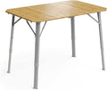 Dometic GO Compact Camp Table - Bamboo Table with Adjustable Height - Foldable and Portable | Carrying Case Sold Separately