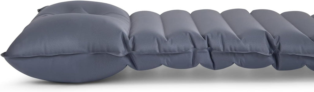 Nomic Lumin AIR Self Inflating Sleeping Pad Extra Thick 4 Insulated Camping Mat with Built-in Foam Pump 30s Inflate / 5s Deflate Integrated 6 Pillow 79 x 26 x 4 in Est. R-Value 4