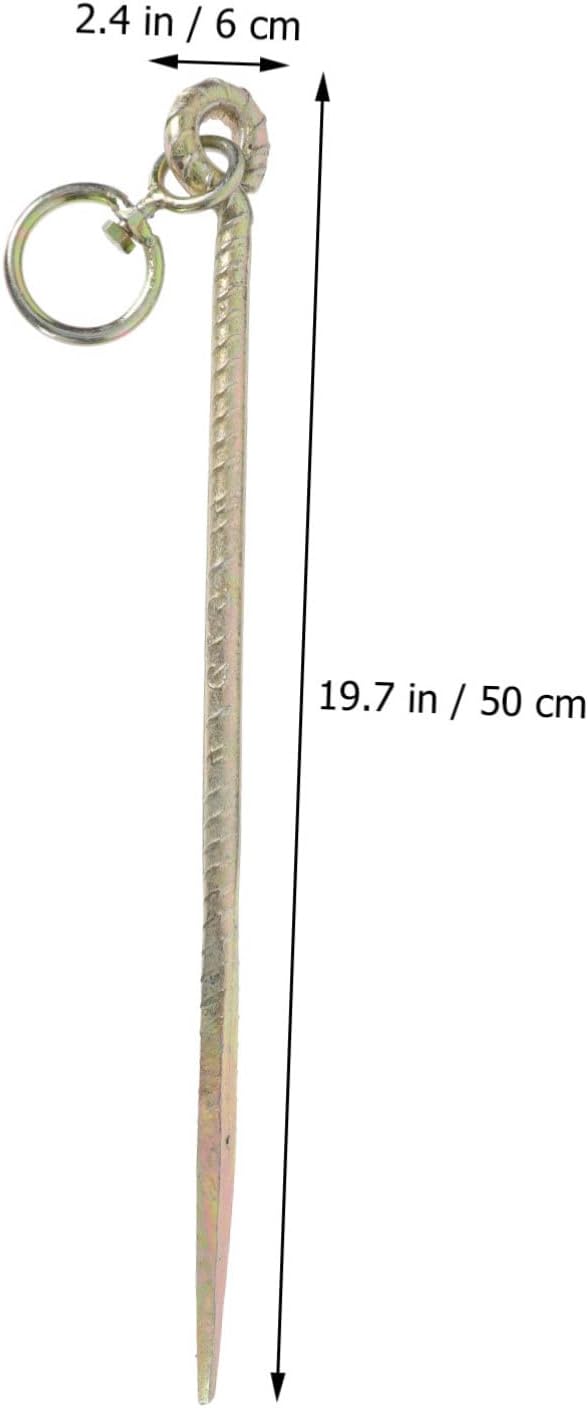 1pc Cattle Fixing Rod Stake for Livestock Tie-Out Easy Install Ground Nail for Dogs Large for Camping and Outdoor Use