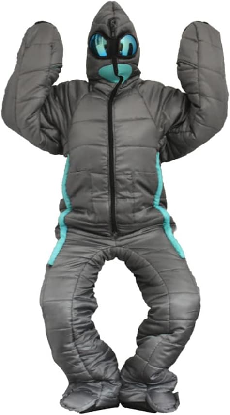 Wearable Sleeping Bag 3 Season Alien-Shaped Sleeping Bag Camping Adults Full Body Sleep Pouch for CampingTraveling Hammocks Hiking Backpacking Lounging