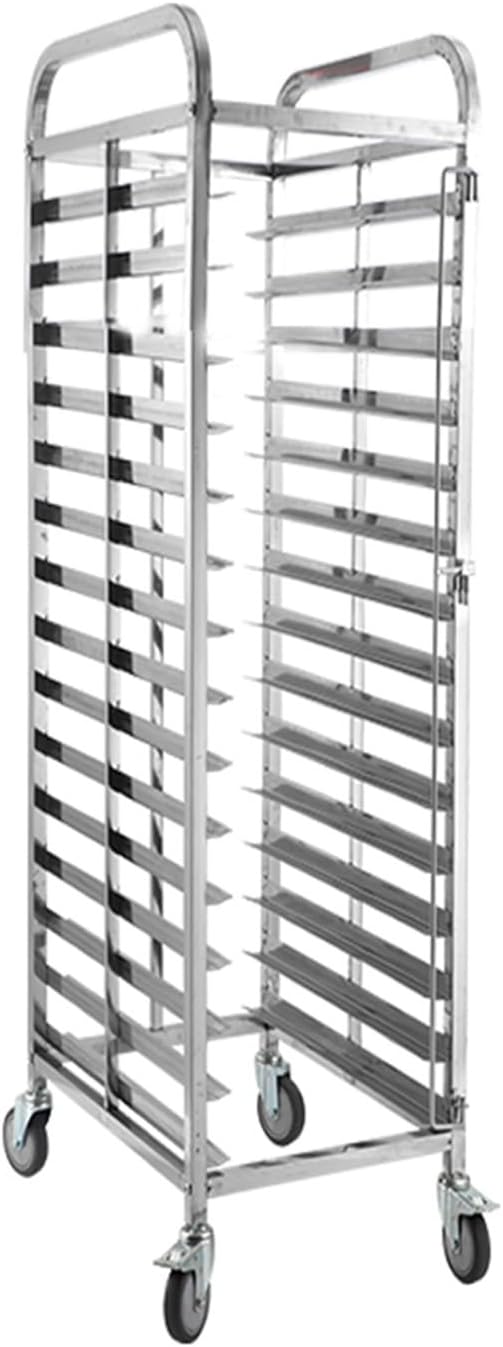 Quick Rack for Baking PansCommercial Bakery Bread Rack with 4 Wheels 15 Layers 178x62x46cm Perfect for Restaurants Food Service and Baking Needs - Heavy-Duty &amp Easy Mobility