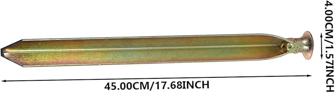 1Pc Golden Iron Tent Peg Durable Camping Fixing Nail for Outdoor Travel Smooth Surface Stable Support for Tent Supplies