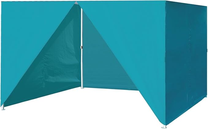 Eurmax USA Full Zippered Walls for 8x8 Easy Pop Up Canopy Tent4 Walls ONLY(Turquoise)