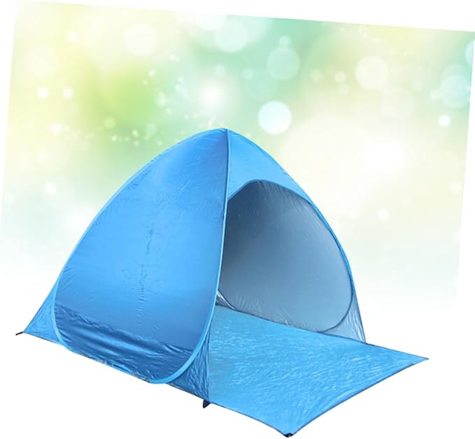 YARNOW 1Pc Automatic Beach Tent Portable Sunshade Canopy Easy Setup for Fishing Camping and Outdoor Activities Lightweight Blue Beach Tent