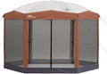 Coleman Back Home Screened Canopy Tent with Instant Setup Outdoor Gazebo for Bug-Free Lounging Fits Over Picnic Tables Ideal for Parties Events Tailgates Dining &amp More