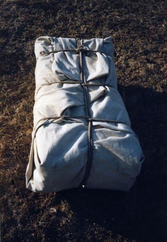 Outfitters Supply 18 oz Canvas Manty Hemmed Edges 7' x 8' Used to Bundle Loads on Pack Saddles Doubles as a Camp Shelter/Tarp