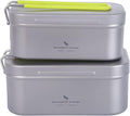 Boundless Voyage Camping Box Lunch Box with Folding Handle Collapsible Bowls with Lids Outdoor Tableware Ultralight Camping Mess Kit