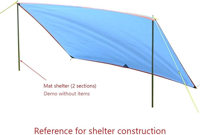 2m/6.6ft Camping Tent Awning Poles Plated Iron Canopy Outdoor Folding Zinc Rod Camping Portable Outdoor Elements