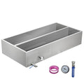 Maple Syrup Evaporator Pan 47Gal 304 Stainless Steel Maple Syrup Evaporator with Valve Thermometer and Divided Design 48 x 24 x 9.4 Inch Feed Pan for Boiling Maple Syrup for Home and Outdoor Use