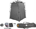 Overland Vehicle Systems Portable Privacy Room with Shower Retractable Floor and Amenity Pouches and More – Quick Set Up - 190T Polyester material with 800mm PU coating - Included 2 Gallon Shower Bag