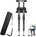 Adjustable Wearable Invisible Chair Portable Foldable Stool Chairless Chair Leg Part Ergonomics Lightweight Seat 5 Gear Adjust Seating Height Outdoor Fishing Portable Seat (Color : Black)