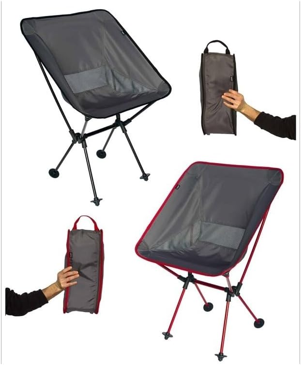 Maykoosh Camping Chair - Portable Folding Chair with High Back &amp Aluminum Frame