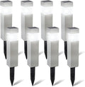 Morvat Solar Pathway Lights - 8-Pack Auto On/Off LED Solar Powered Outdoor Waterproof Landscape Lights for Garden Yard Lawn Patio Walkway Driveway Pathway &amp Lighting Dusk to Dawn - Square