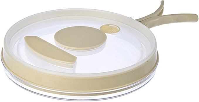 Nonflammable Compressible Microwave Cover Splatter Guard Lid with Ergonomic Grip for Food Freshness Microwave Foldable Cover