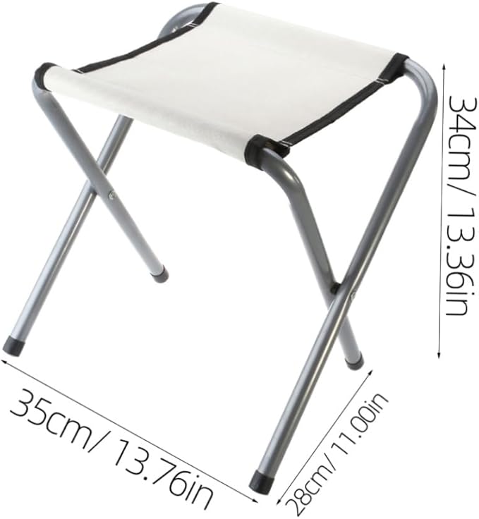 VICASKY Metal Camping Stool Portable Lightweight Multi-Function Stool for Camping Garden Travel