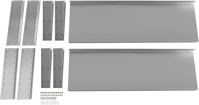 2 Tier Stainless Steel Wall Shelf 39.4 x 12.6 Commercial Floating Wall Shelf with Brackets Adjustable Double-Layer Metal Heavy Duty Storage Rack for Restaurant Kitchen Bar Home Hotel